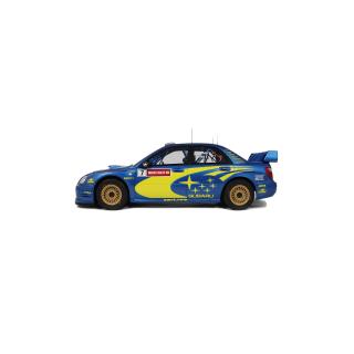 SUBARU IMPREZA (S9) WRC BLUE P. SOLBERG WALES RALLYE 2003 OttO mobile 1:12 Resinemodell (Türen, Motorhaube... nicht zu öffnen!)